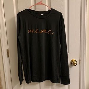 Tortoise print Mama long sleeve shirt from Belly Bundle